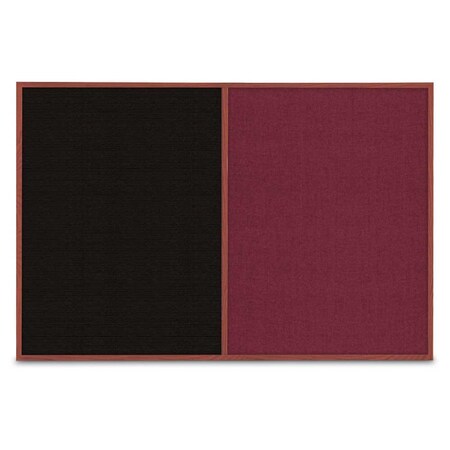 United Visual Products Slim Style Indoor Enclosed Corkboard, 42 UVRDS42SBH-GOLD-PEARL